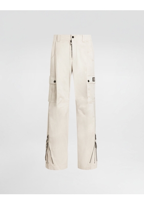 Dolce & Gabbana Gabardine Trousers - Man Pants And Shorts Beige 54