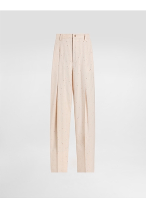 Dolce & Gabbana Pinstriped Trousers - Man Pants And Shorts Multicolor 58