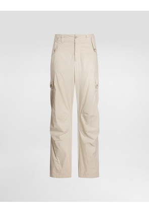 Dolce & Gabbana Poplin Trousers - Man Pants And Shorts Beige 48