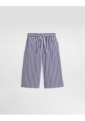 Dolce & Gabbana Striped Poplin Vanity Bermuda Shorts - Man Pants And Shorts Multicolor 48