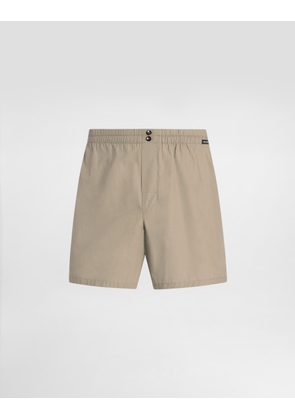 Dolce & Gabbana Cotton Poplin Boxer Shorts - Man Underwear And Loungewear Beige 3