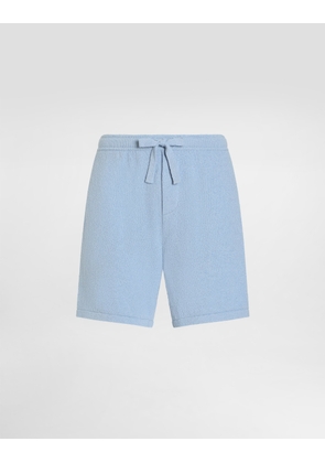 Dolce & Gabbana Smooth Knit Shorts - Man Pants And Shorts Azure 50