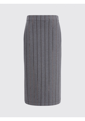 Skirt BRUNELLO CUCINELLI Woman color Grey