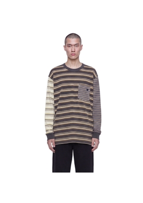 Striped Pocket Long Sleeve T-Shirt