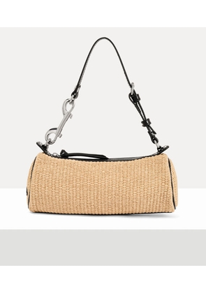 Vivienne Westwood Cindy Cylinder Bag Raffia-effect Natural