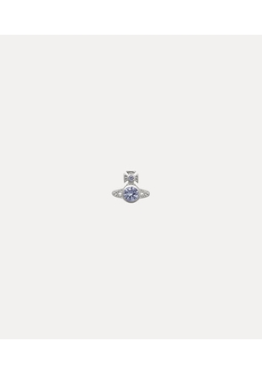 Vivienne Westwood Man. London Orb Single Stud Platinum-ash-blue-cz Platinum-ash-blue-cz Men