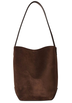 The Row Park Edge North South Small Tote Bag in Mocha - Brown. Size all.