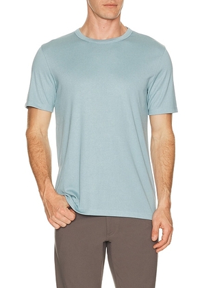 Theory Anemone Milano Essential Tee in Ocean Air - Blue. Size M (also in S, L, XL/1X, XXL/2X).
