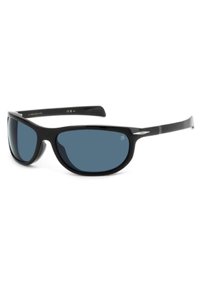 David Beckham Blue Wrap Mens Sunglasses DB 7117/S 807/KU