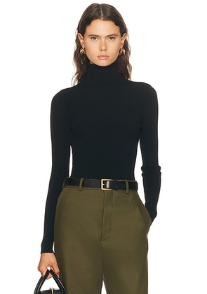 WARDROBE.NYC Matte Turtleneck Top in Black - Black. Size XS (also in S).