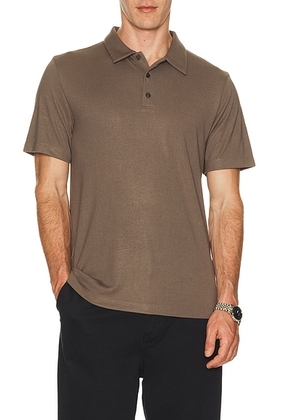 Theory Bron Anemone Milan Polo in Morel - Brown. Size S (also in L, XL/1X).