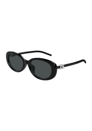 Gucci Dark Grey Oval Ladies Sunglasses GG1684SA 002 55