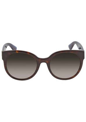 Gucci Brown Gradient Round Ladies Sunglasses GG0035SN 004 54