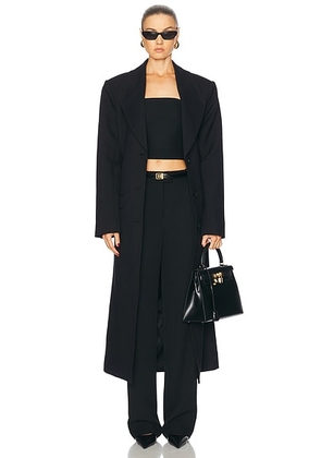 EAVES Dor Classic Suiting Coat in Black - Black. Size M (also in ).