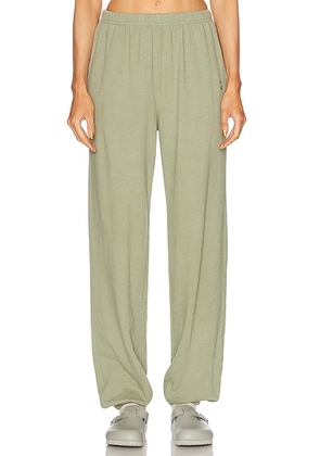 Eterne Boyfriend Lightweight French Terry Pocket Sweatpant in Sage - Sage. Size S (also in ).