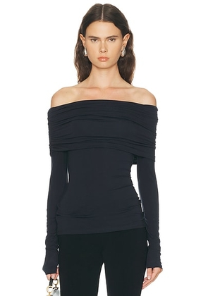 A.L.C. Adeline Top in Night Blue - Navy. Size XS (also in M, S).