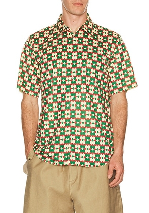 COMME des GARCONS Homme Plus Button Down Shirt in Yellow  Green & Red - Yellow. Size M (also in L, XL/1X).