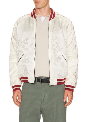 Beams Plus Oriental Jacket Reversible in White - Navy,White. Size M (also in L).
