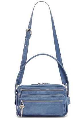 Acne Studios Camero Party Suede Bag in Denim Blue - Blue. Size all.