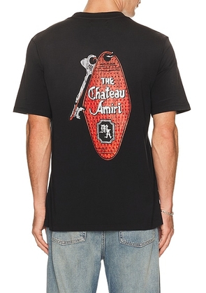 Amiri Chateau Key Tee in Black - Charcoal. Size M (also in L, S, XL/1X, XXL/2X).