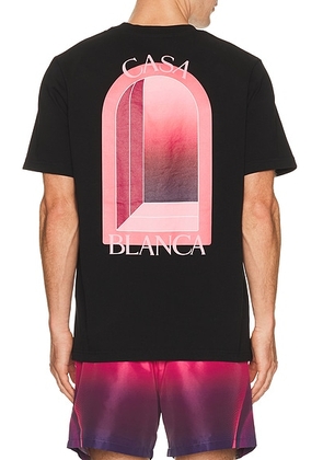 Casablanca Arches Classic Tee in Arches - Black. Size S (also in M, L, XL/1X, XXL/2X).