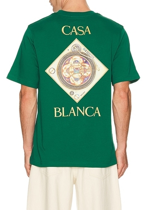 Casablanca Plafond Orne De Musique Classic Tee in Take Me To Church - Green. Size S (also in L, XL/1X, XXL/2X).