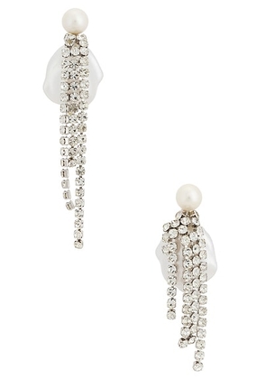 Completedworks Baroque Pearl Earrings in Silver - Metallic Silver. Size all.