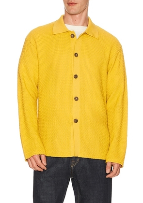 ISA BOULDER Aurum Drift Shirt in Butter - Mustard. Size S (also in L, M, XL/1X).