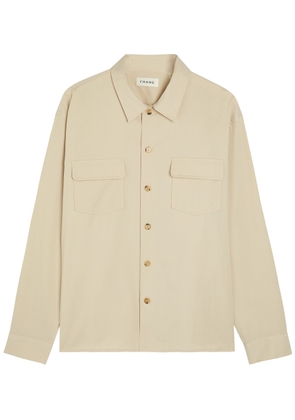 Frame Cotton Overshirt - Beige - XL