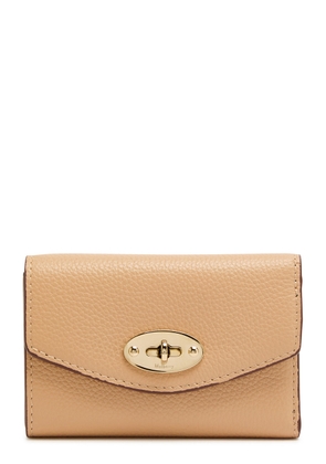 Mulberry Darley Folded Grained Leather Wallet - Beige - One Size
