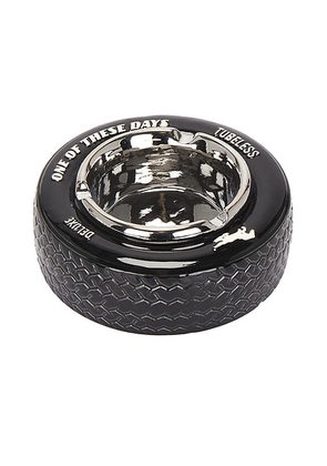 ONE OF THESE DAYS Interstate Ashtray in Black - Black. Size all.