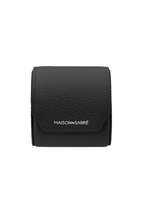 MAISON de SABRÉ The Watch Roll in Black Caviar - Black. Size all.
