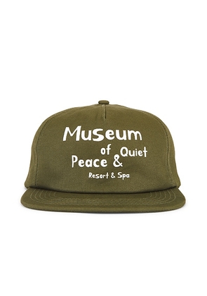 Museum of Peace and Quiet Mopq Resort 5 Panel Hat in Olive - Olive. Size all.