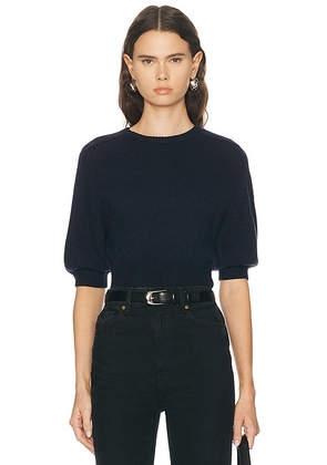 KHAITE Lorelai Sweater in Midnight Navy - Navy. Size XS (also in M, L).