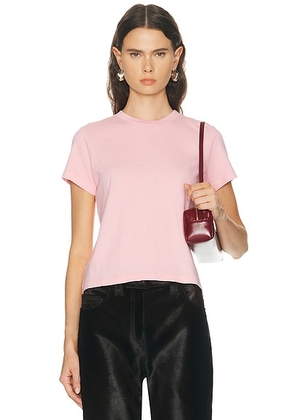 KHAITE Emmylou T-Shirt in Petal - Pink. Size XS (also in L, M, S).