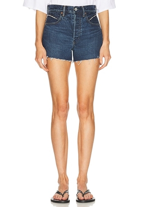 Moussy Vintage Southborough Western Shorts in Blue - Blue. Size 25 (also in 23, 24, 26, 27, 28, 29, 30).