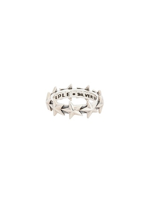 MAPLE Star Ring Medium in Silver 925 - Metallic Silver. Size 8 (also in 9, 10, 11).