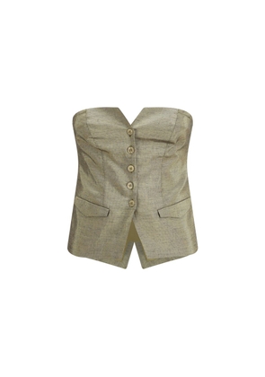 Forte_Forte Gold Cotton Top - I/S