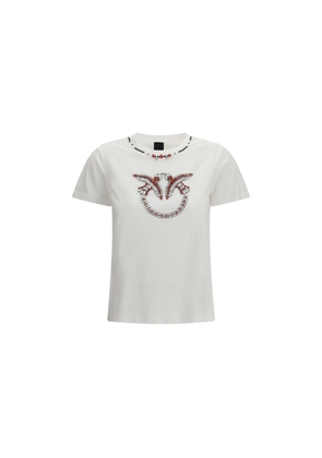 PINKO White Cotton T-Shirt - L