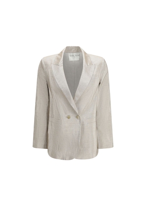 Forte_Forte Silver Cotton Blazer - I/S