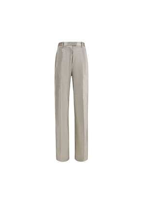 Forte_Forte Silver Polyester Flared Pants - I/S