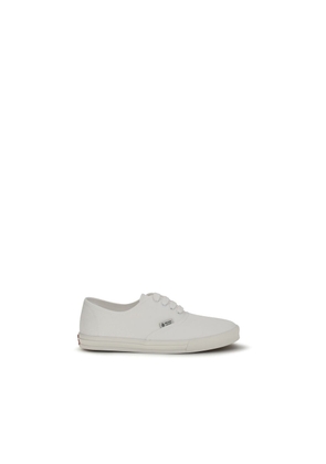 Prada White Cotton Low Top Sneakers - EU43/US10