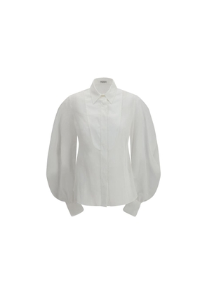 Brunello Cucinelli White Cotton Blouse - L