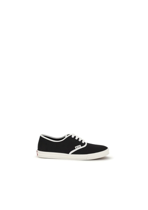 Prada Black Cotton Low Top Sneakers - EU43/US10
