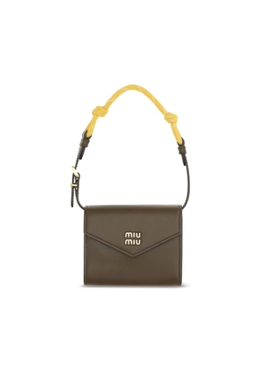 Miu Miu Brown Calf Leather Bos Taurus Wallet