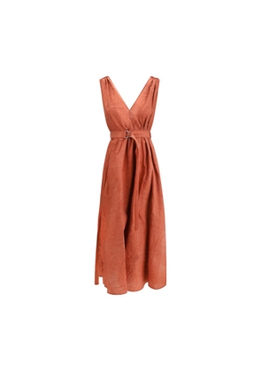 Brunello Cucinelli Multicolor Cotton Casual Dress - L