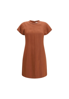 Brunello Cucinelli Brown Viscose Casual Dress - L