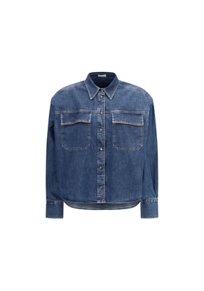 Brunello Cucinelli Blue Denim Shirt - L
