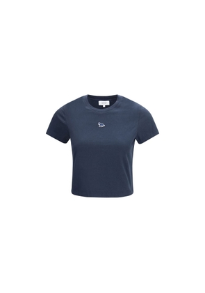 Maison Kitsuné Blue Cotton T-Shirt - L