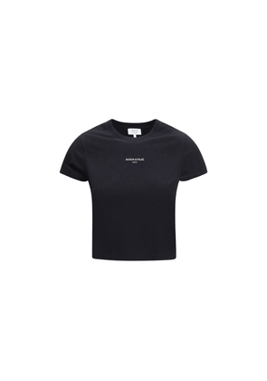 Maison Kitsuné Black Cotton T-Shirt - L